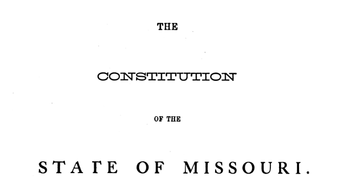Missouri Constitutional Sections Related to Race and Education