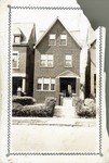 Black and white photograph of Gaines family home; 3932 West Belle Place, St. Louis, MO