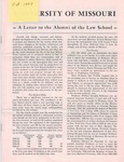 A Letter to the Alumni of the Law School (1957)
